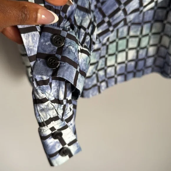 Rachel Comey Soon Top Black & Blue  8 - Picture 13 of 16